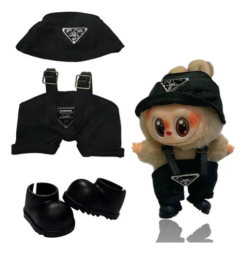 Kit Look Labubu | Macacão, Sapato e Chapéu 👒🧸👟