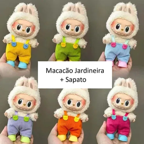 Look Completo para Labubu 👕🧸 | Roupa + Acessórios em Um Só Kit
